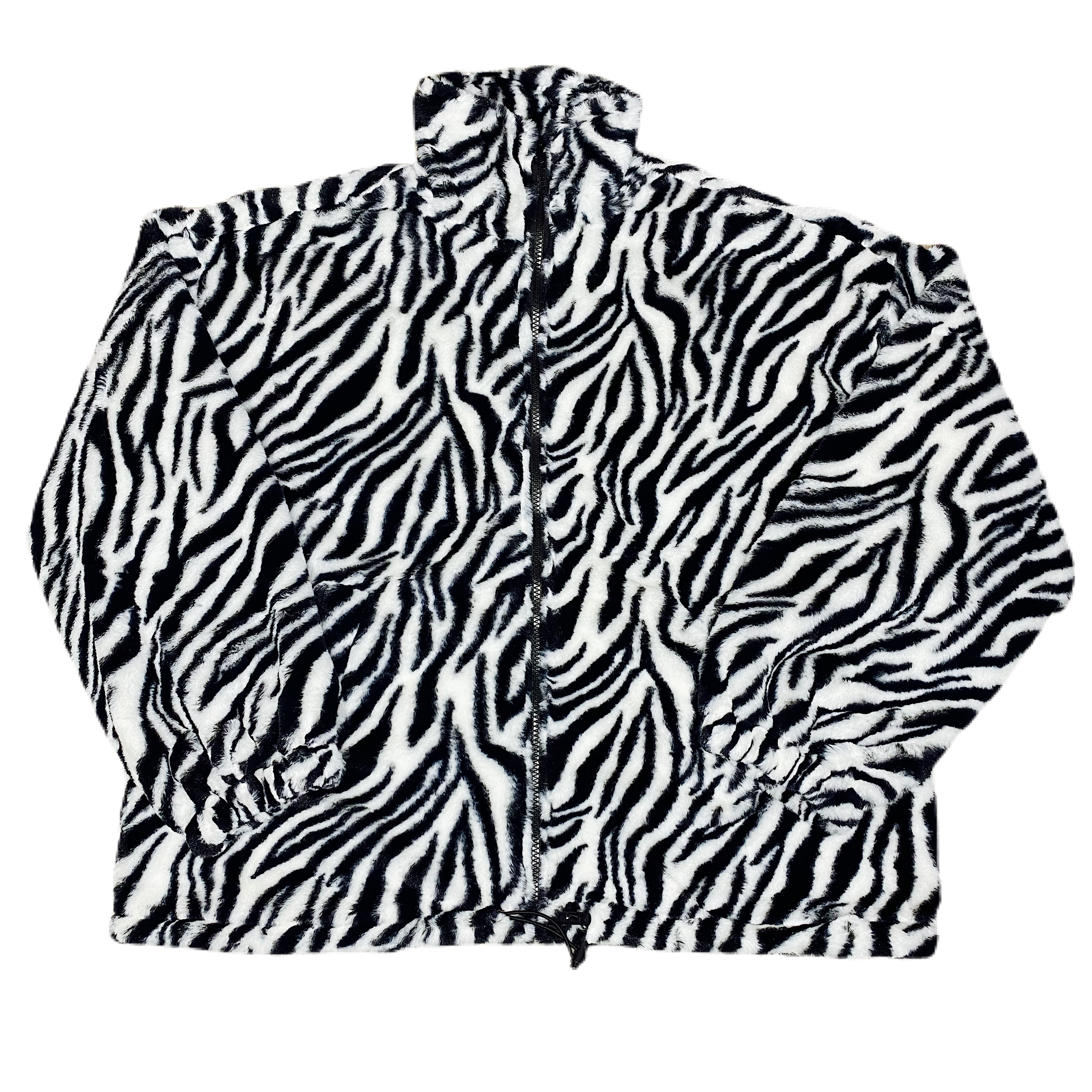 Zebra Oversized Fleece Jacket - FLXNfashion