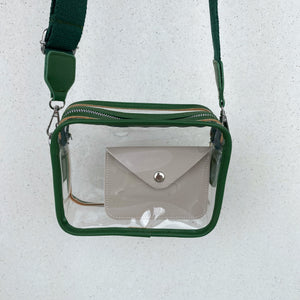 PVC Shoulder Bag - Green - FLXNfashion