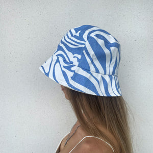 Wave Bucket Hat - Icy Blue - FLXNfashion